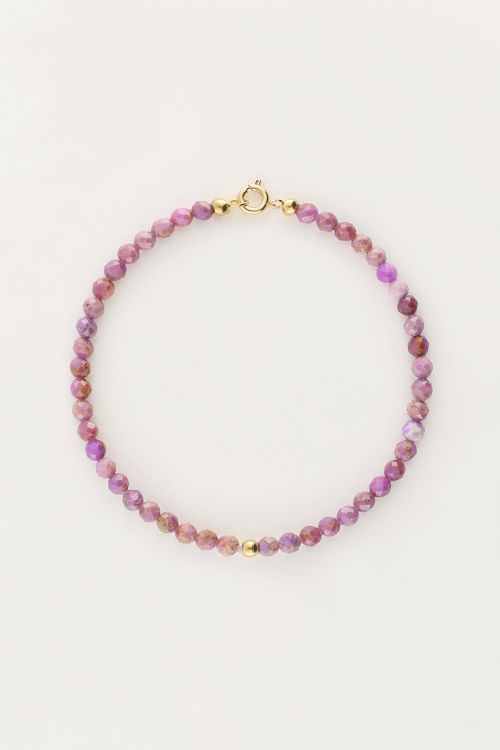 Ocean bracelet with small lilac beads | My Jewellery