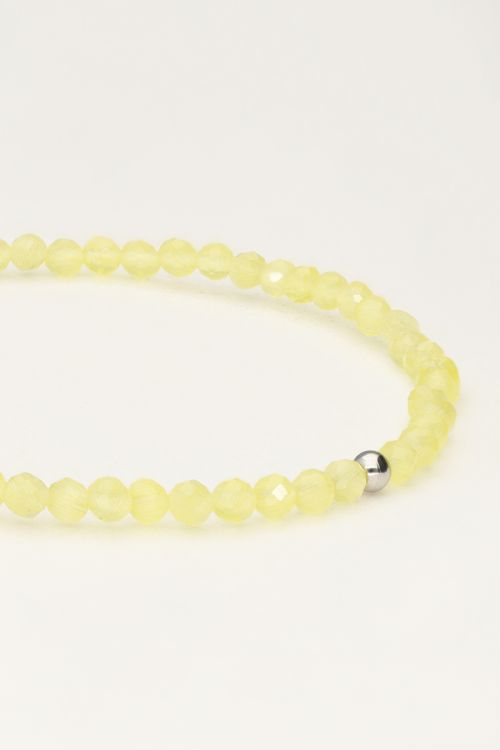 Ocean bracelet with small lime beads | My Jewellery