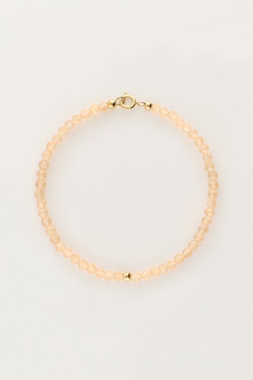 Ocean bracelet with small orange beads | My Jewellery