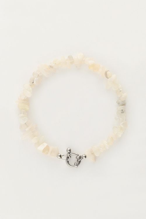 Ocean Armband mit weißen Steinen