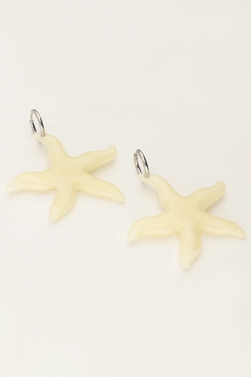 Ocean hoop earrings with large starfish | My Jewellery