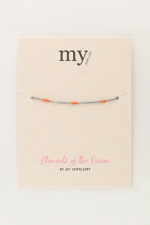 Ocean minimalist orange bracelet | My Jewellery