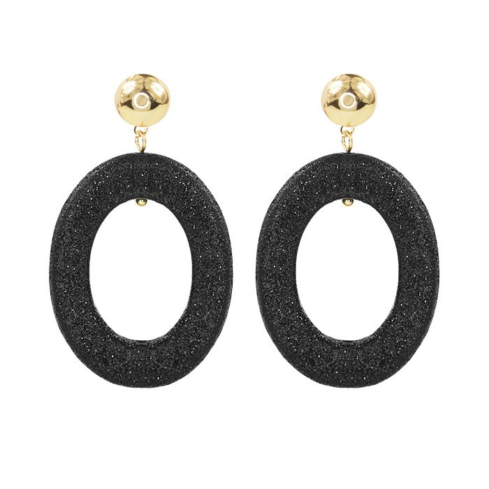 Oorbellen met kristallen en gouden hangers, My Jewellery