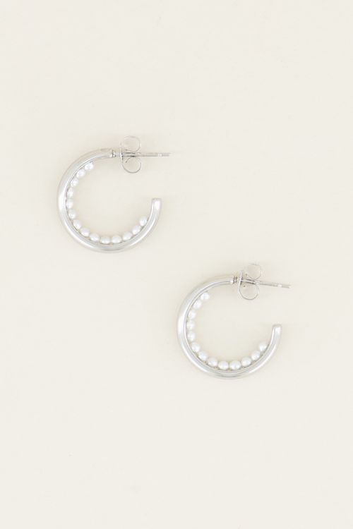 Kleine oorringetjes met parels | Parel oorbellen My Jewellery