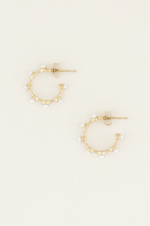 Oorringen met parels| Parel oorbellen bij My Jewellery