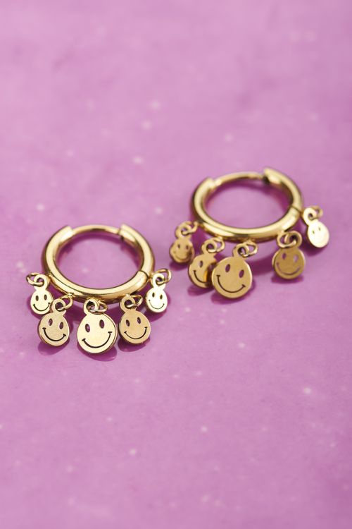 Candy oorringen met smileys | My Jewellery