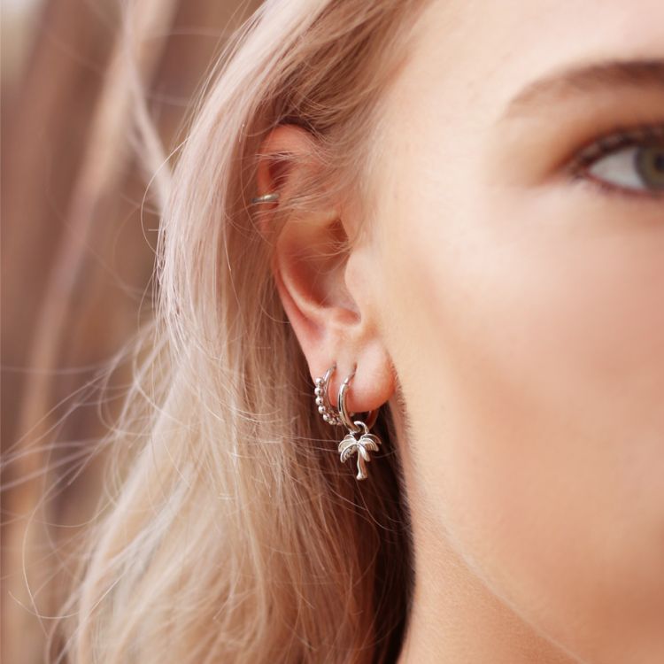 My Jewellery oorbelletje met palmboom hangertje
