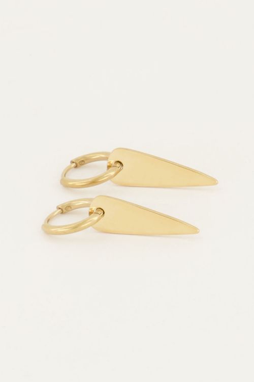 Oorringen lange driehoek | Oorbellen | My Jewellery