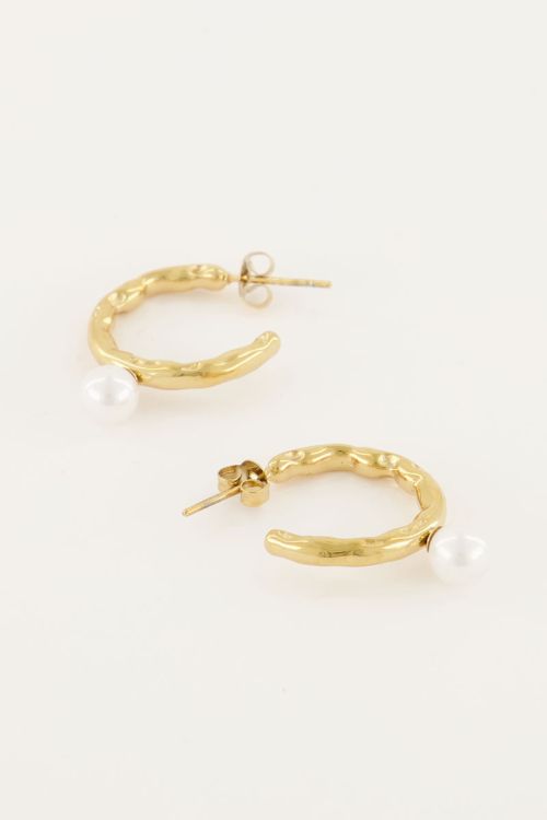 Gorgelen Oh Fantastisch Oorringen zoetwaterparel | Oorbellen | My Jewellery