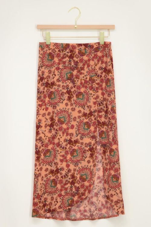 Midi rok bloemen