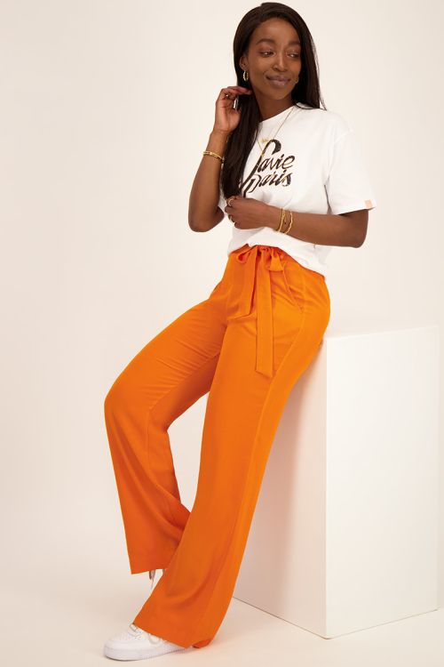 Buy Janasya Womens Orange Pure Cotton Palazzo Pant Online at Best Prices  in India  JioMart