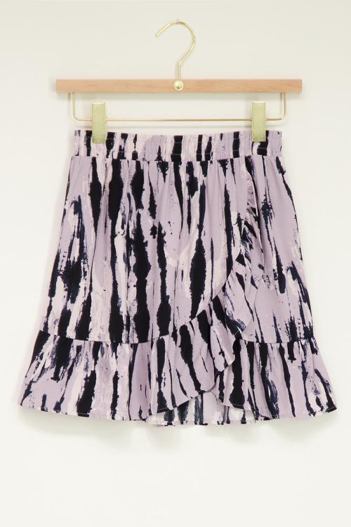 Paars rokje tie dye print