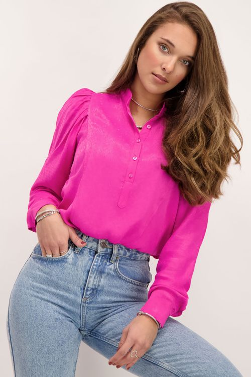 Roze blouse met patroon | My Jewellery