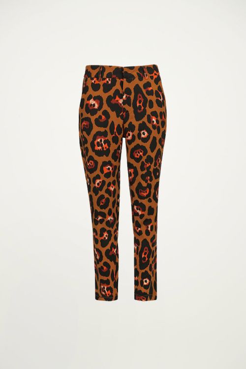 Pantalon luipaard cognac