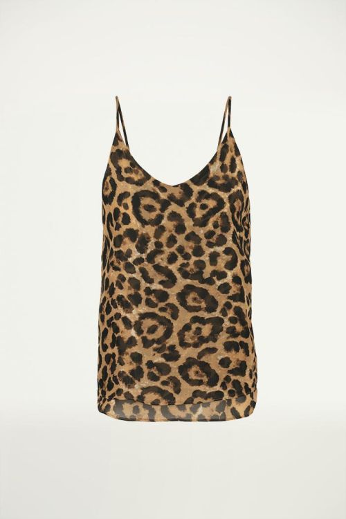 Panterprint top bruin zwart met lagen, tops My Jewellery