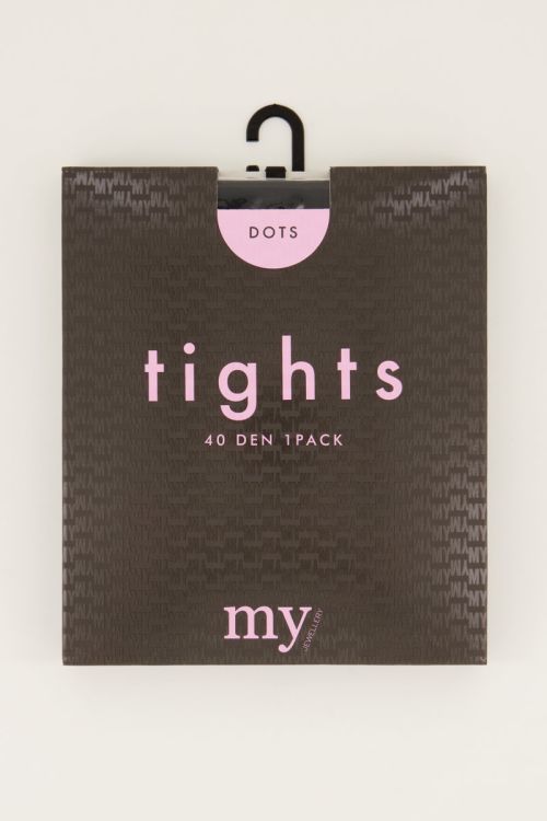 Panty met stippen 40 denier