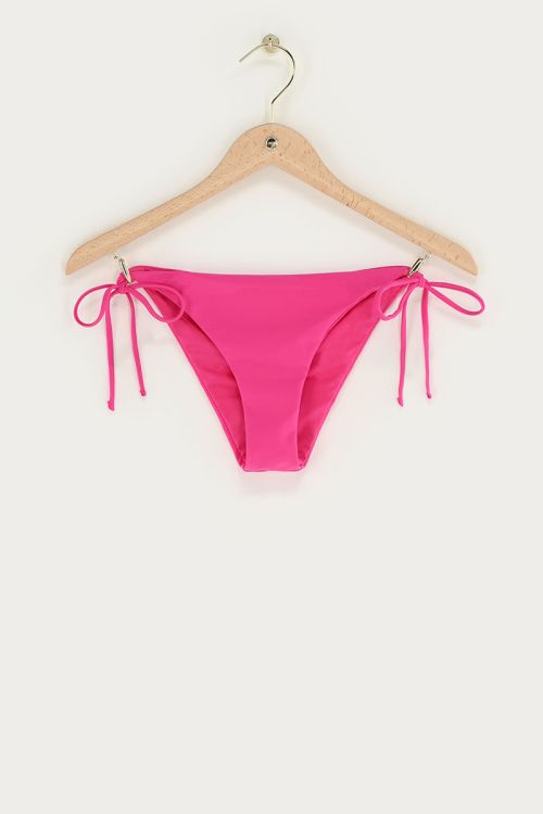 Pinke Bikini-Hose mit Schleifen