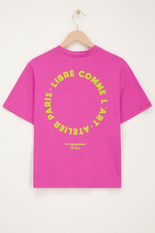 Pink T-shirt "Circle I'art" | My Jewellery
