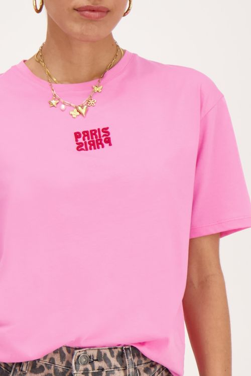 Pink T-shirt "Paris Paris" | My Jewellery
