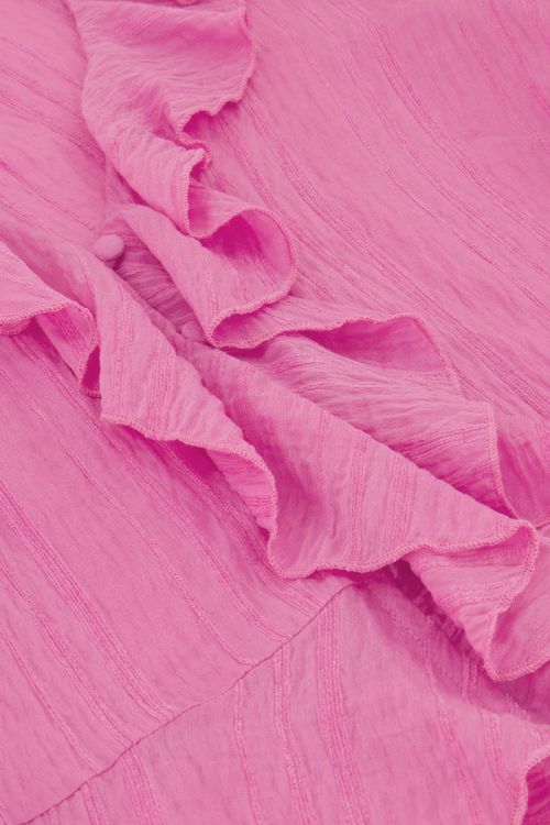 Pink top with ruffles & buttons | My Jewellery