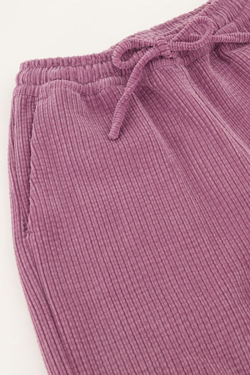 Pink corduroy wide leg trousers | My Jewellery