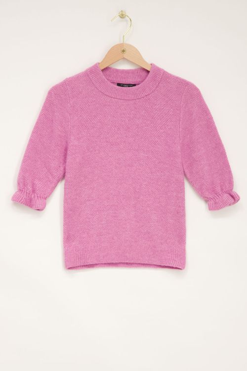 Trui met best sale ruffle mouwen