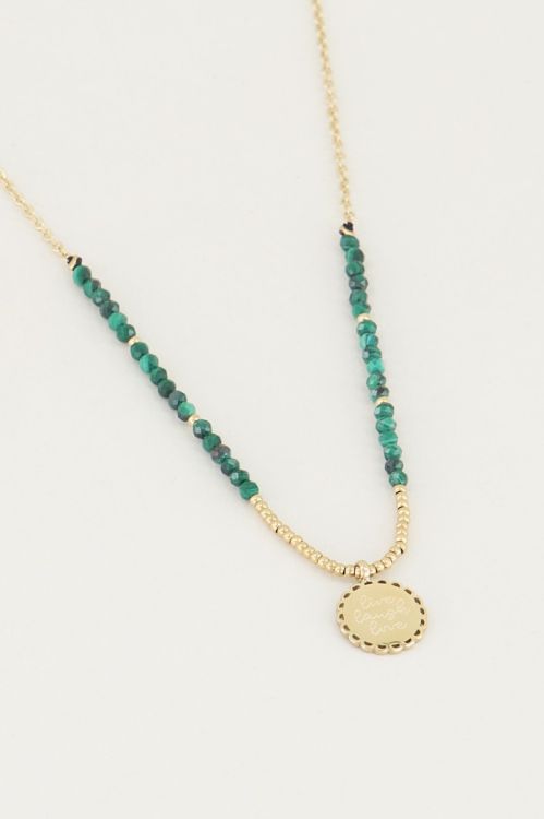 Ketting bedel & malachiet, ketting met bedel