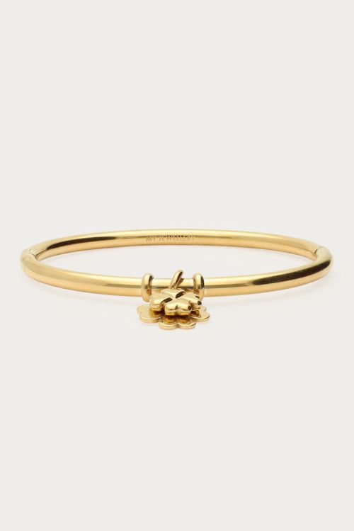 Gratitude bangle with clovers