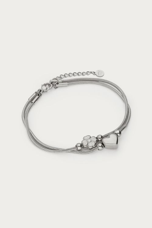 Gratitude double bracelet heart and clover | My Jewellery