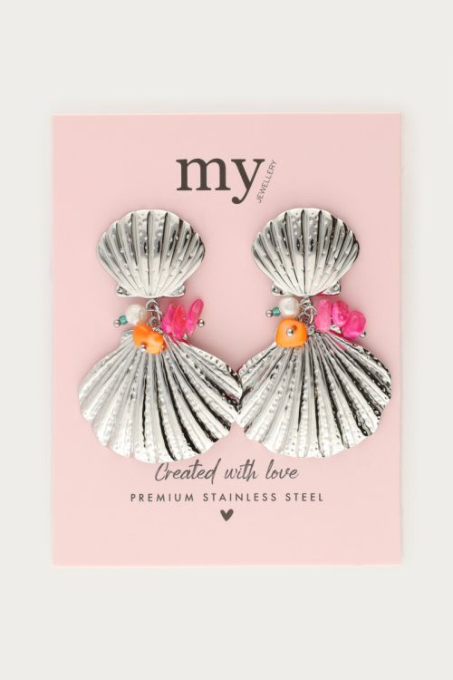 Earrings with double shell  | My Jewellery