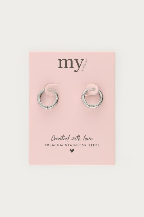 Earrings with stripes details | My Jewellery