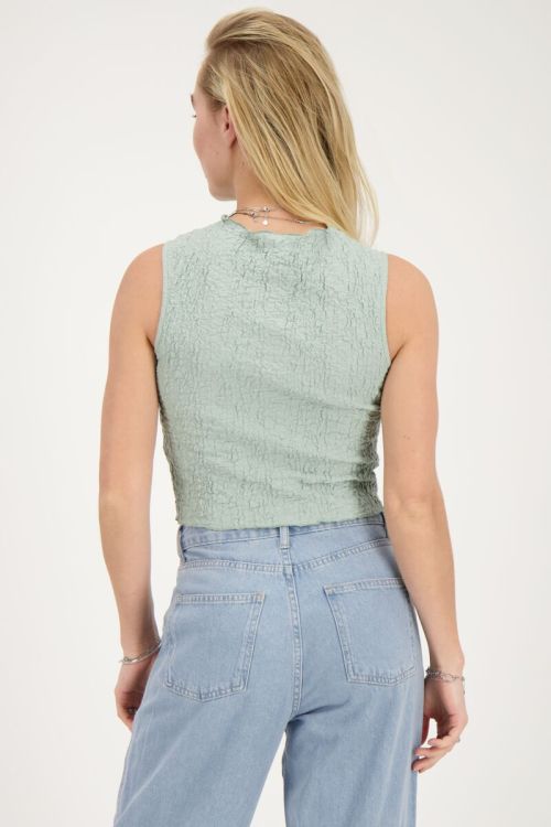 Light blue sleeveless bubble top | My Jewellery