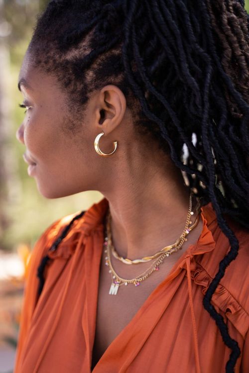 Small hoop earrings