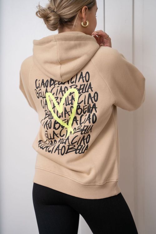 Beige Ciao Bella hoodie My Jewellery