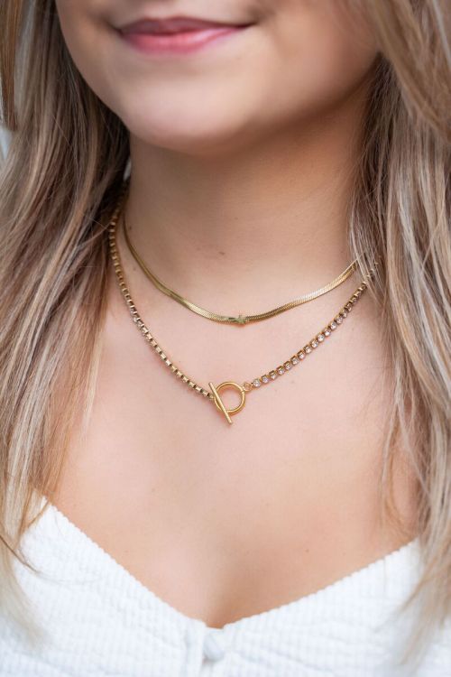 Ketting met platte schakel & ster | My Jewellery