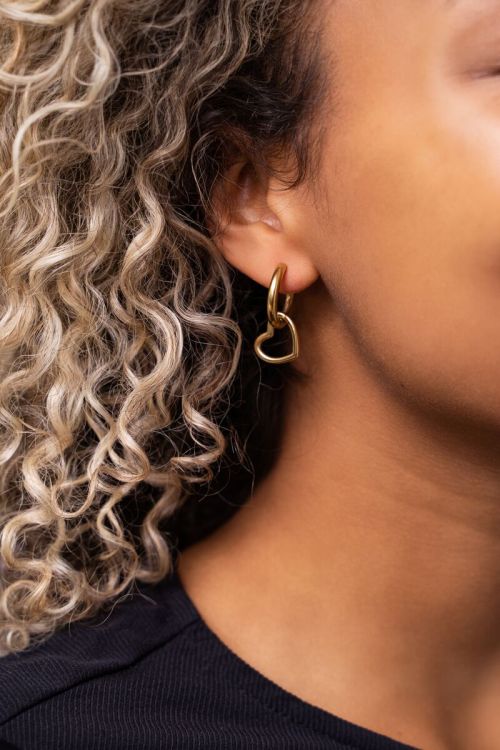 Boucles d’oreilles avec cœur ajouré