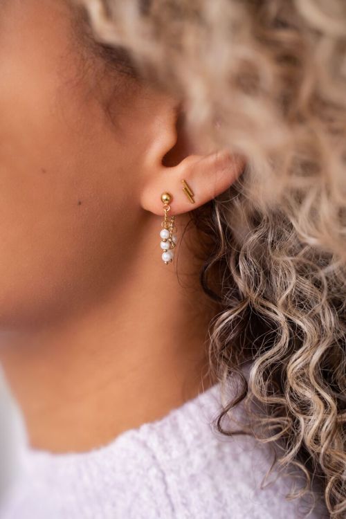 Oorbel chain pareltjes | My Jewellery