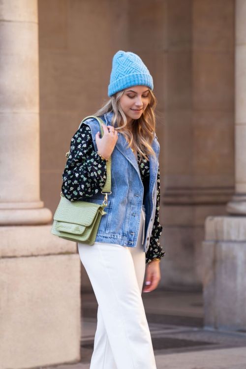 Blauw denim gilet met zakken | My Jewellery