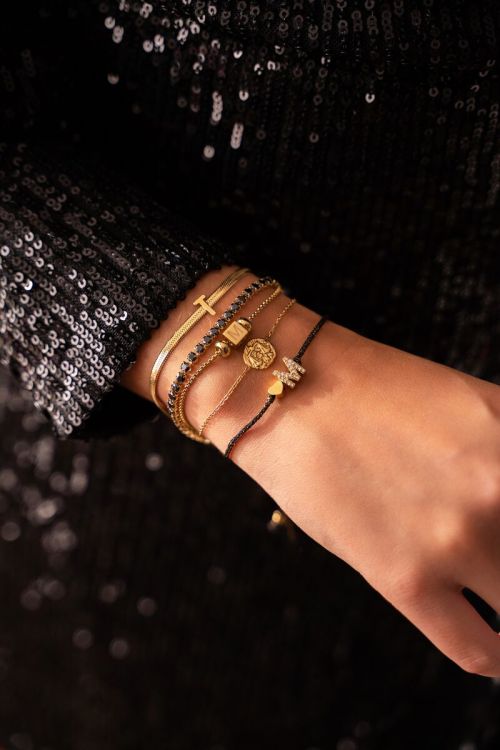 MOOD armband met zwarte stenen | My Jewellery