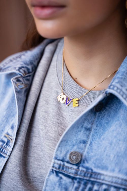 Candy necklace love purple | My Jewellery