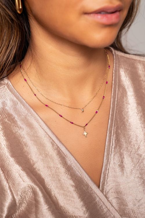 Little hot sale moon necklace