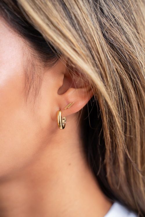 Classic studs with double bars | My Jewellery