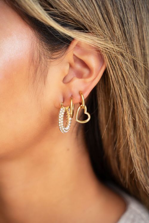 Clip-on earrings open heart | My Jewellery