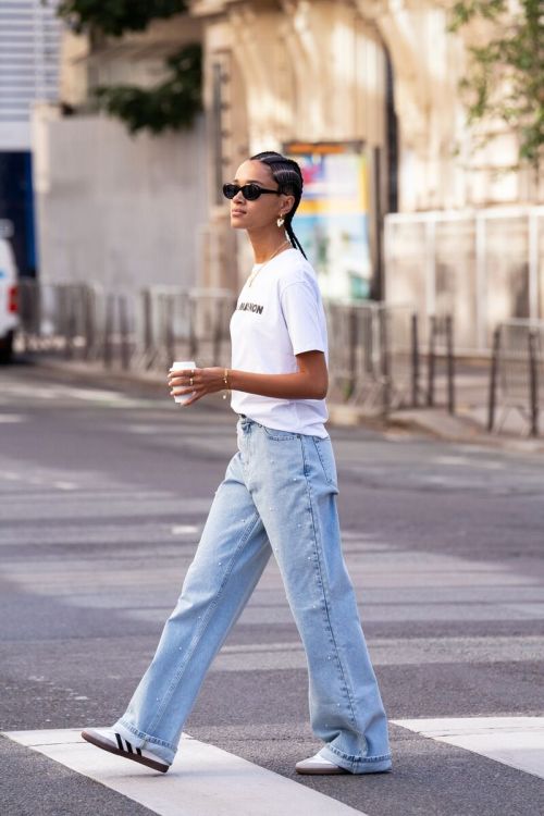 Denim jeans with pearls | My Jewellery