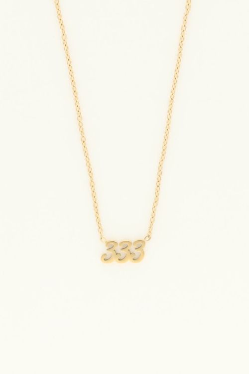 18K Gold Angel Number Necklace, Gold Angel Number Pendant for Women | eBay