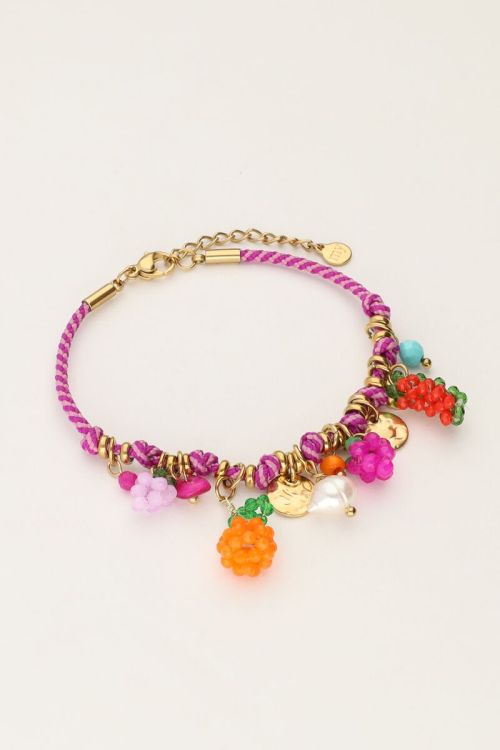 Art purple rope bracelet tutti frutti | My Jewellery