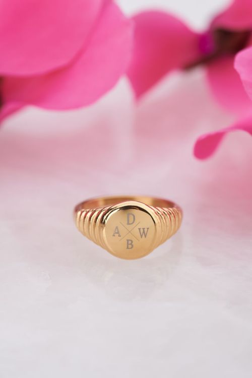 Atelier ribbed signet ring | My Jewellery