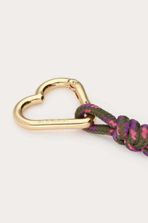 Bag charm with dark green cord | My Jewellery
