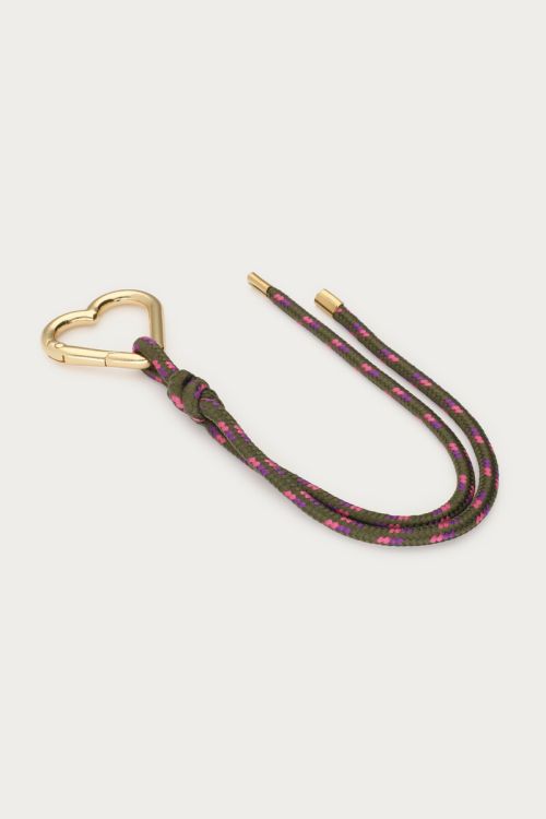 Bag charm with dark green cord | My Jewellery