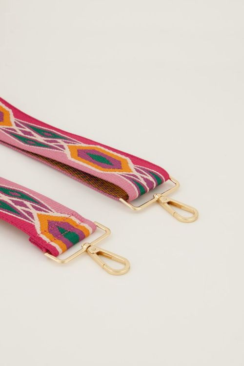 Bag strap met multikleur patroon